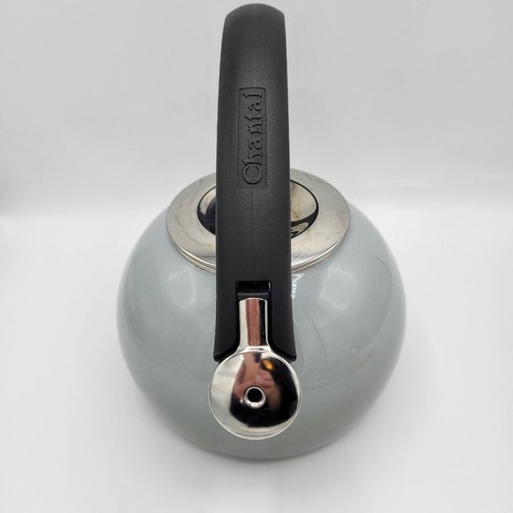Chantal Classic Stovetop Tea Kettle Gray Ombre Illusion Whistling Pre-owned - Picture 3 of 12